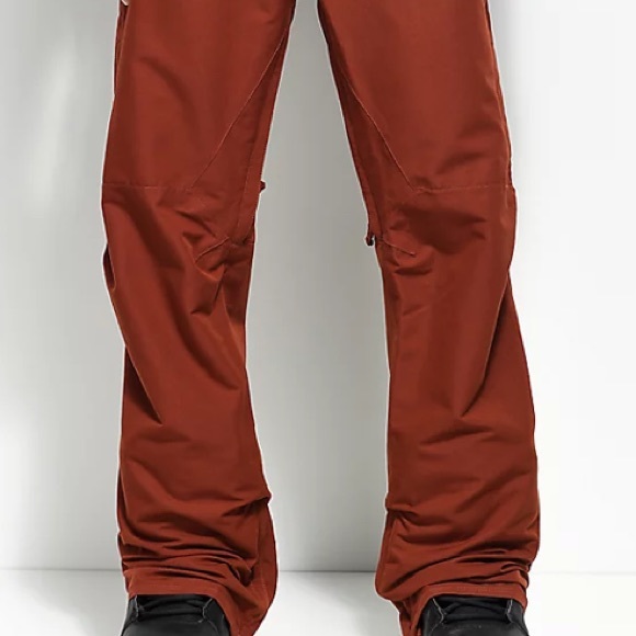 Burton ski snowboard pants brick red M 10 12 - Picture 5 of 12